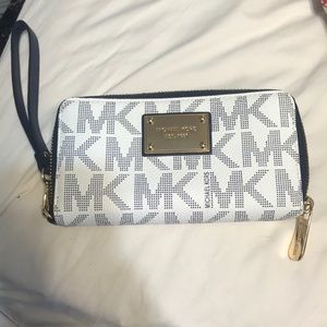 Navy Blue Michael Kors Wristlet